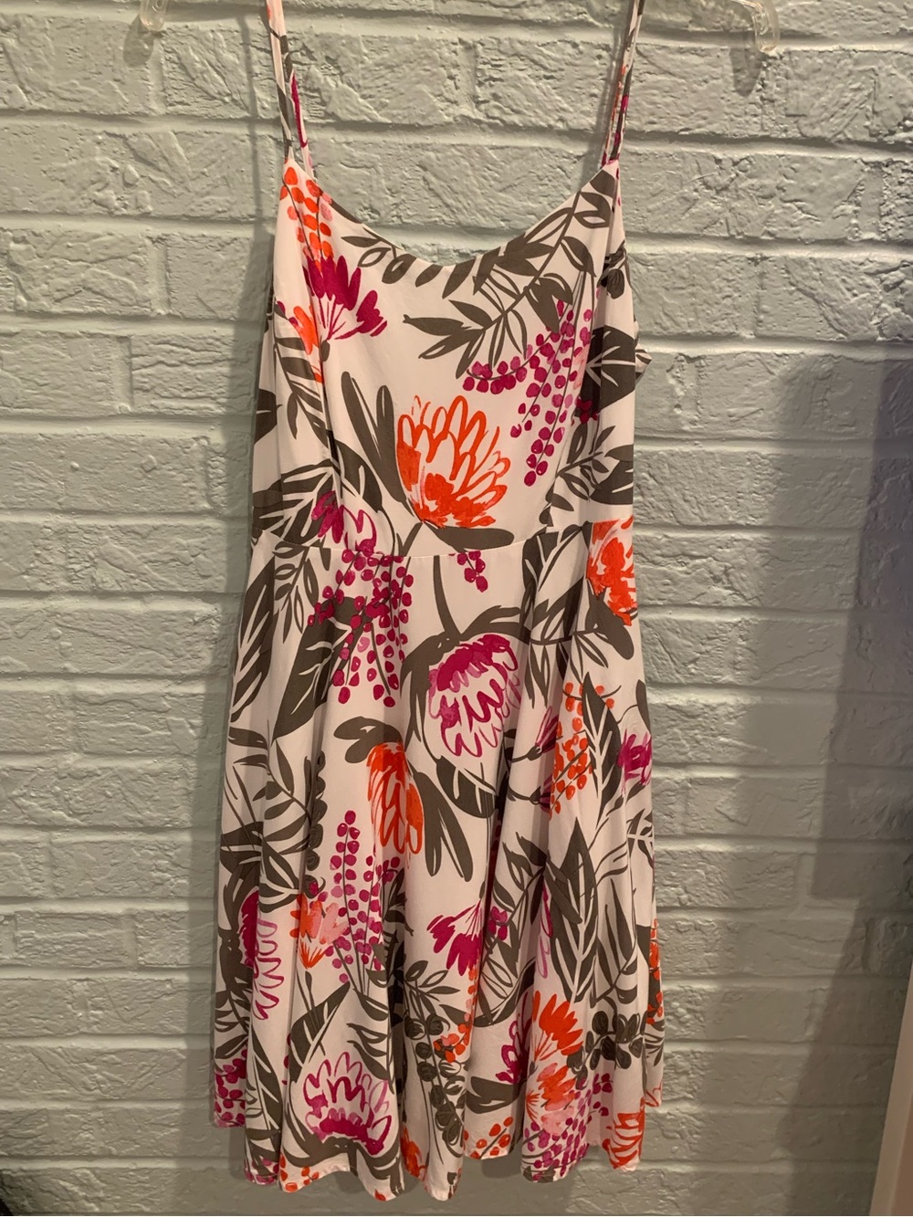 Old Navy cami dress with vibrant floral pattern. Size medium.